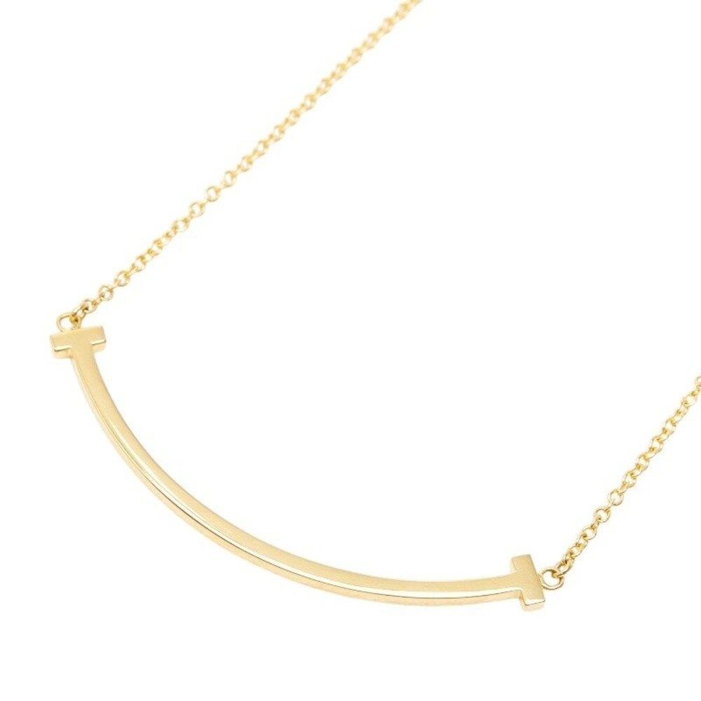 Tiffany & Co. T Smile Pendant Small 18K Yellow Gold Necklace